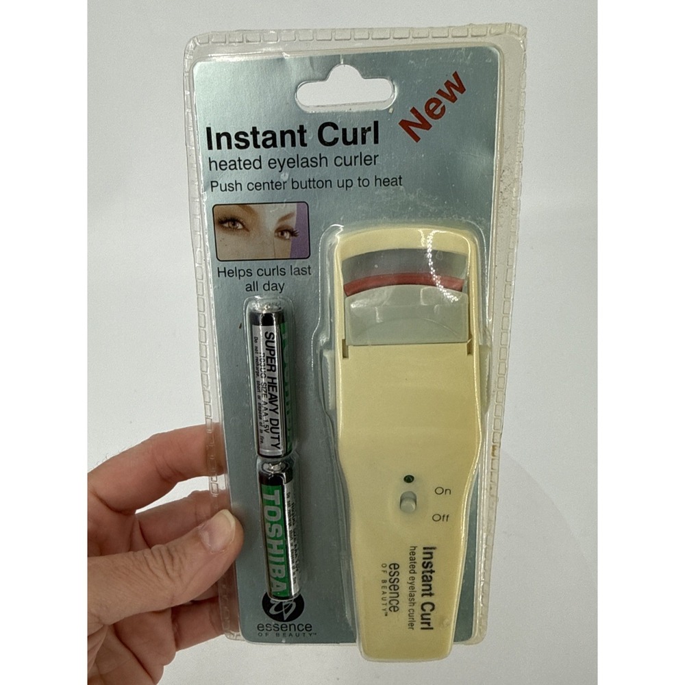 Vintage Essence Of Beauty Instant Curl Heated Eyelash Curler Brand New